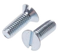 908-7387 RS PRO Slot M3.5 Countersunk Steel Machine Screws DIN 963 x 10.0mm