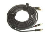 459-2086 RS PRO Male RCA x 2 to Male RCA x 2 Aux Cable, Black, 3m