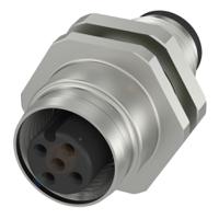 bcc0f45 BALLUFF Circular Connector, 2 Contacts, Bulkhead Mount, M12 Connector, Plug, Socket, Male/Female, IP67, BCC M455 Series