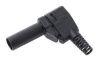 222370-21-221042 Staubli Black Male Banana Plug, 4 mm Connector, Solder Termination, 32A, 500V, Nickel Plating
