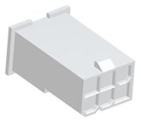 2296206-6 TE Connectivity, VAL-U-LOK Male Connector Housing, 4.2mm Pitch, 6 Way, 2 Row