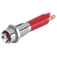 17-030350 EAO 17-03 Series Red Panel Mount Indicator, 24, 6 Mounting Hole Size, Plug-In Termination, IP40, IP65