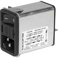 3-103-789 Schurter 10A, 250 V ac Snap-In Filtered IEC Connector