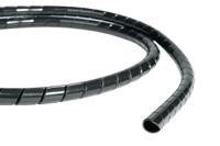 161-44200-sbpav09-pa6v0-bk HellermannTyton Spiral Wrap, I.D 9mm, 100mm PA 6 nylon SBPAV0 Series
