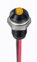 171-3795 RS PRO Yellow Panel Mount Indicator, 1.8 → 3.3V dc, 6mm Mounting Hole Size, Lead Wires Termination, IP67