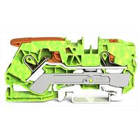 2110-5207 WAGO  TOPJOB S Series Green, Yellow, 10mm², 1-Level, Push In Termination, ATEX, IECE