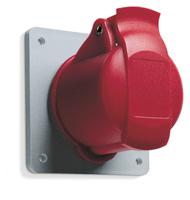 2cma193180r1000 Amphenol Industrial, 2CMA1 IP44 Blue Panel Mount 3P+E Industrial Power Socket, Rated At 16A, 250 V