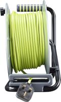 889-2501 RS PRO 40m 4 Socket Type G - British Cable Reel Open Reel, 240 V