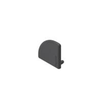 3842548785 Bosch Rexroth Black Polypropylene End Cap, 40 x 40 mm Strut Profile, 10mm Groove