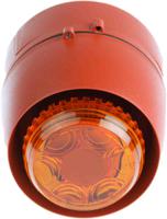 vtb-32e-db-rbal Cranford Controls Combi 32 Series Amber Sounder Beacon, 18 → 35 V dc, Wall Mount, 93dB at 1 Metre
