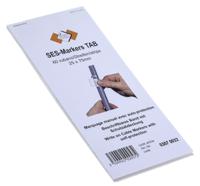 03070052000 SES Sterling SES-TAB Adhesive Cable Marker Book, Clear, 8 → 14mm Cable,