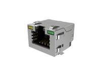 rje3c18814a1 Amphenol Communications Solutions RJE3C18814 Series Female Ethernet Connector, Surface Mount, Cat6a, EMI Shield 1 Port