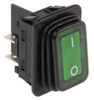 19353118 Marquardt Illuminated DPST, On-Off Rocker Switch Panel Mount