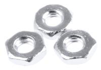 483-0316 RS PRO, Nickel Plated Brass Hex Nut, DIN 439B, M2