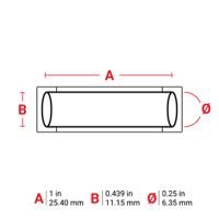 m7-250-1-342 Brady B-342 Black on White Heatshrink Labels, 25.40 mm Width, 11.15mm Label Length, 25.4mm Label Width