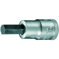 in-19-17 Gedore Hexagon Screwdriver Bit, 17 mm Tip, 1/2 in Drive, Hexagon Drive, 39.5 mm Overall