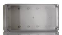 rp1175c Hammond RP Series Light Grey ABS General Purpose Enclosure, IP65, Clear Lid, 165 x 85 x 55mm