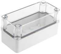 pc-d-85-t-enclosure Fibox Piccolo Series Grey Polycarbonate Enclosure, IP66, IP67, Transparent Lid, 170 x 80 x 85mm