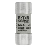 c22g125s-cyl-fuse-str-22-x-58-125a-gg-400v-ac Eaton 125A Cartridge Fuses, 22.2 x 58mm