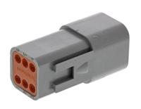 at04-6p Amphenol Industrial, AT Automotive Connector Socket Cable Mount 6 Way AT04-6P