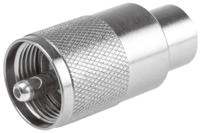 j01040b0604 Telegartner, Plug Cable Mount UHF Connector, 50Ω, Straight Body