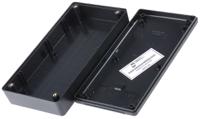 1599ebkbat Hammond 1599 Series Black Flame Retardant ABS Handheld Enclosure, Integral Battery Compartment, IP54, 170 x 85 x 34mm