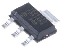 mcp1826s-3302edb Microchip MCP1826S-3302E/DB, 5-Channel Low Dropout Voltage, Voltage Regulator, 1 A, 3.3 V, SOT-223 3-Pin