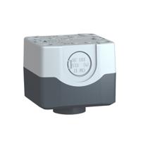 xald102 Schneider Electric Harmony XALD NO Enclosed Push Button, IP66, IP67, IP69, IP69K 62mm Dark Grey/Light Grey Polycarbonate