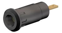 659099-21 Staubli Black Female Banana Socket, 2mm Connector, Press Fit Termination, 10A, 600V, Gold Plating