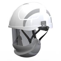 tc403b Penta ARC FLASH class 2 White Electrician Helmet with Chin Strap, Adjustable