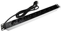755-3961 RS PRO Type E - French 9 Gang Power Distribution Unit, 2.5m Cable, 16A