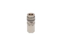 667-1885 RS PRO Brass, Steel Female Pneumatic Quick Connect Coupling, G 3/8 Female Threaded