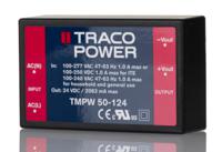 tmpw-50-124 TRACOPOWER Switching Power Supply, TMPW 50-124, 24V dc, 2.08mA, 50W, Dual Output, 90 → 305V ac Input Voltage