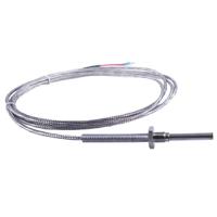 90205020-402-1001-1-6-37-114-11-2500315317 Jumo PT100 Temperature Probe, 6mm Dia, 37mm Long, 3 Wire, G 1/2, Class B +400°C Max