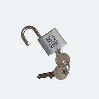 195-8256 RS PRO Key Aluminium, Stainless Steel Padlock, Keyed Alike, 5mm Shackle, 30mm Body