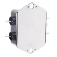 fn2030b-6-06 Schaffner, FN2030 6A 250 V ac/dc 400Hz, Chassis Mount EMI Filter, Fast-On, Single Phase