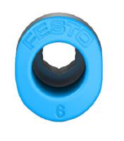 qsm-m7-6-i Festo QS Series Straight Threaded Adaptor, M7 Male to Push In 6 mm, Threaded-to-Tube Connection Style, 153321