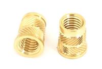 204-0623 RS PRO, M6 Brass Threaded Insert, 9.5mm diameter 8mm Depth 12.7mm