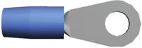 324048 TE Connectivity, TERMINYL Insulated Ring Terminal, M8 (5/16) Stud Size, 10.5mm² to 16.8mm² Wire Size, Blue