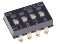 adf04s04 TE Connectivity 4 Way Surface Mount DIP Switch 4PST