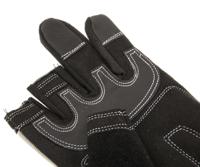 mt310 Polyco Healthline Black Leather, Nylon, Spandex Work Gloves, Size 10, Uncoated Coating