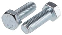 276-279 RS PRO Bright Zinc Plated Steel, Hex Bolt, M16 x 45mm