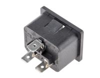 811-7238 RS PRO C20 Snap-In IEC Connector Male, 16A, 250 V