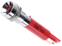 210-428 RS PRO Red Flashing LED Panel Mount Indicator, 12V dc, 8mm Mounting Hole Size, Solder Tab Termination