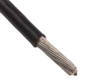 885-0828 RS PRO Black Hook Up Wire, 14 AWG, 37/0.25 mm, 100m, ETFE Insulation