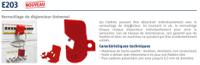 e203 ABUS Red 1-Lock ABS Universal Circuit Breaker Lockout, 6.5mm Shackle, 53mm Attachment