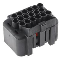 344106-1 TE Connectivity, Econoseal III 070 Automotive Connector Socket Black 18 Way