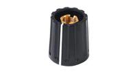 021-3525 Elma 14.5mm Black Potentiometer Knob for 6.35mm Shaft Round Shaft,