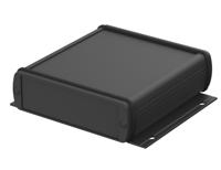 84310100hmt1-abph-1000-0100-wl Bopla Alubos (Set) Series Black Aluminium General Purpose Enclosure, IP65, Flanged, Black Lid, 106 x 32 x 100mm