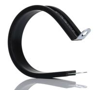 253-8552 RS PRO 48mm Black, Mild Steel P Clip